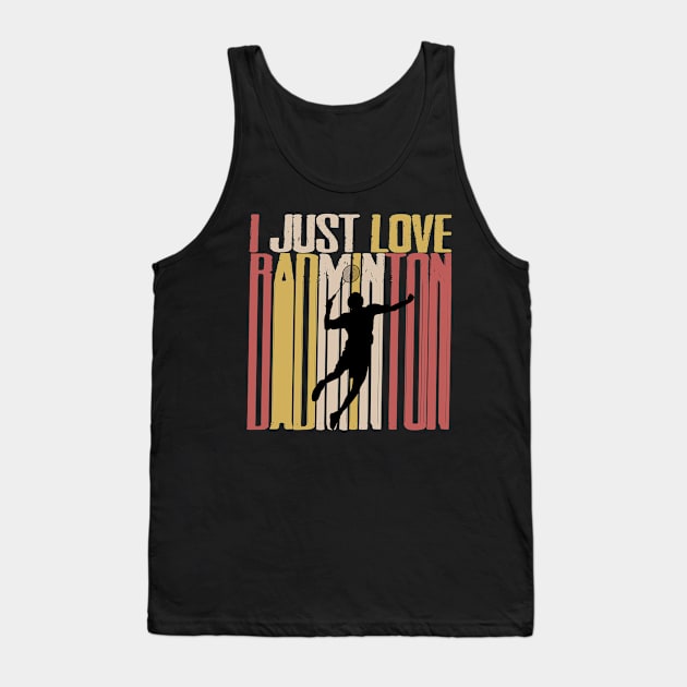 i just love badminton vintage Tank Top by sharonart77